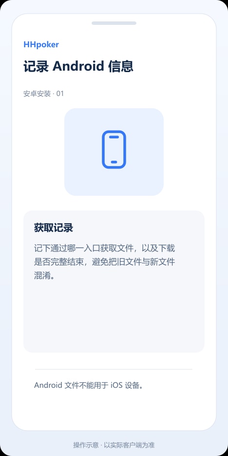 HHpoker 记录 Android 信息操作示意